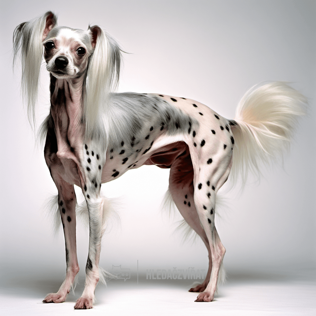 Čínský naháč, Čínský chocholatý pes, Chinese Crested Dog Hairless, Powderpuff , skupina: Plemena společenská