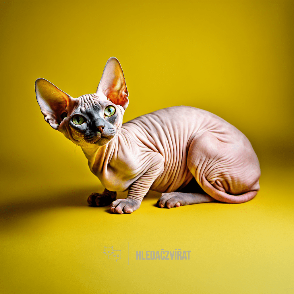 Sphynx, SPH,  Kanadská bezsrstá kočka , skupina: Siamské a orientální kočky